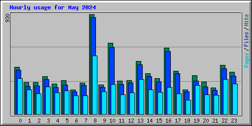 Hourly usage for May 2024
